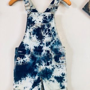 True Religion Overalls Size S Denim Tie Dye
